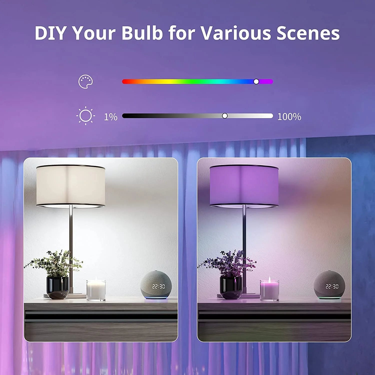 SwitchBot Color Bulb that helps make lighting easier.