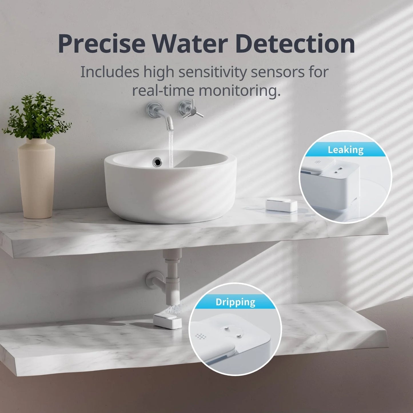 The SwitchBot Water Leak Detector allows you to remotely monitor water leaks